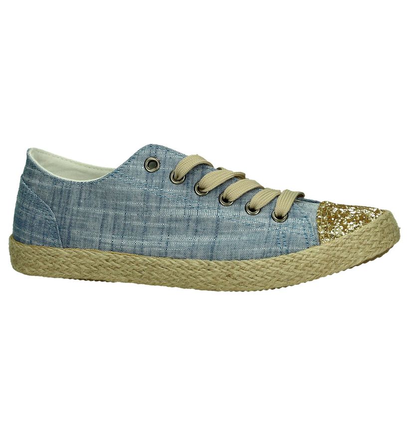 Ghost Rockers Chaussures basses en Bleu en textile (195805)