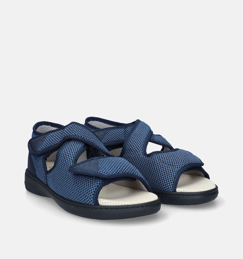 Podowell Athena Blauwe Orthopedische Sandalen voor heren (342242) - geschikt voor steunzolen