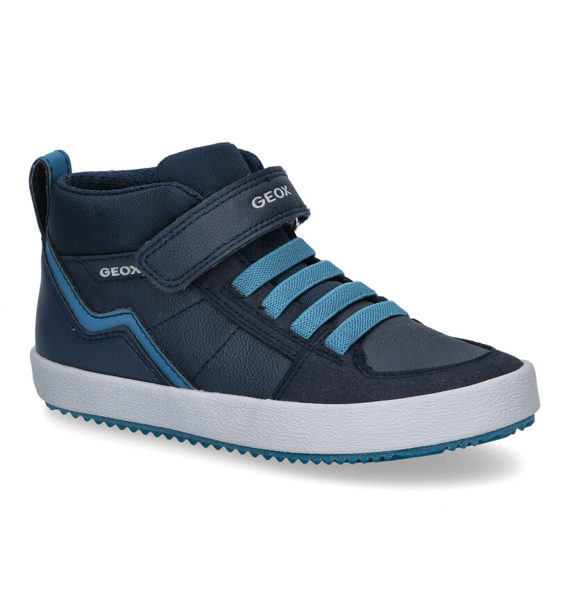 Geox Alonisso Blauwe Hoge Schoenen in kunstleer (298594)