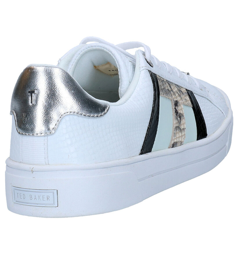 Ted Baker Tennid Witte Veterschoenen in leer (269995)