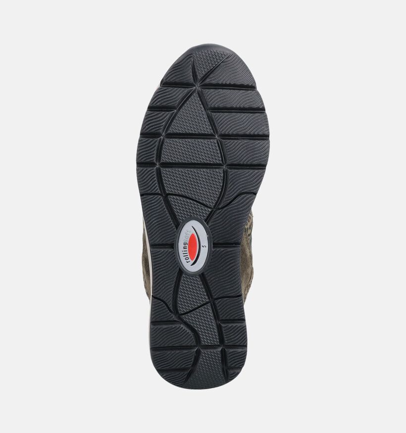 Gabor Kakigroene Sneakers voor dames (376943) - geschikt voor steunzolen
