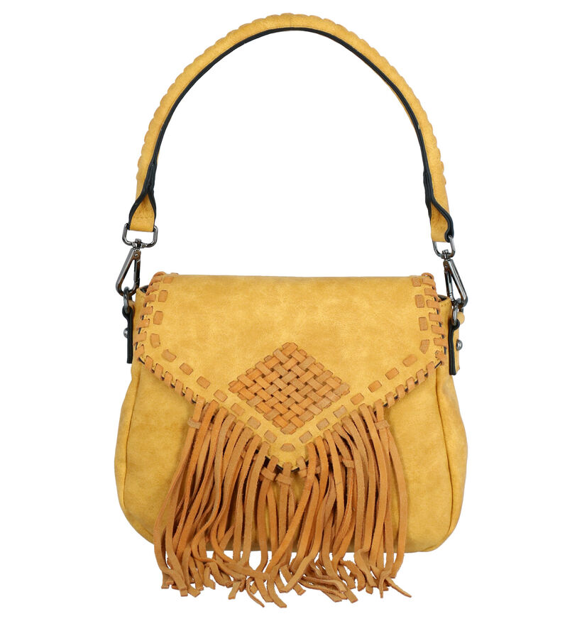 Emily & Noah Sac porté croisé en Jaune en simili cuir (260884)