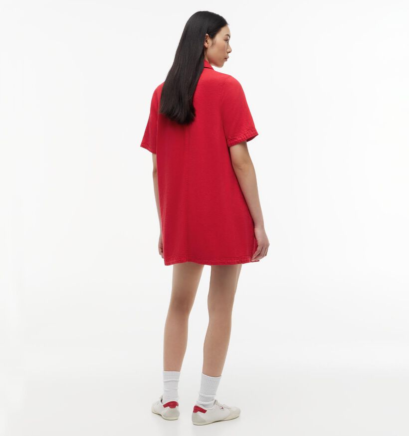 Tommy Hilfiger Twill Rode Jurk voor dames (375856)
