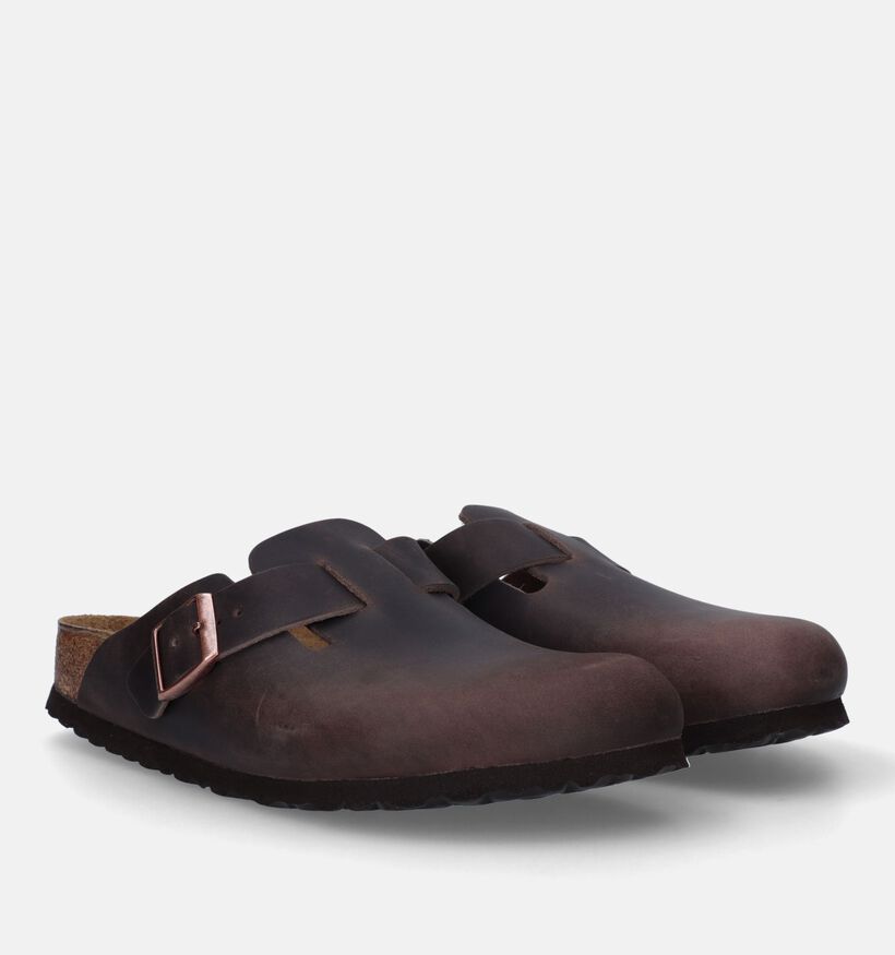 Birkenstock Boston Nu-pieds en Marron pour hommes (330624)