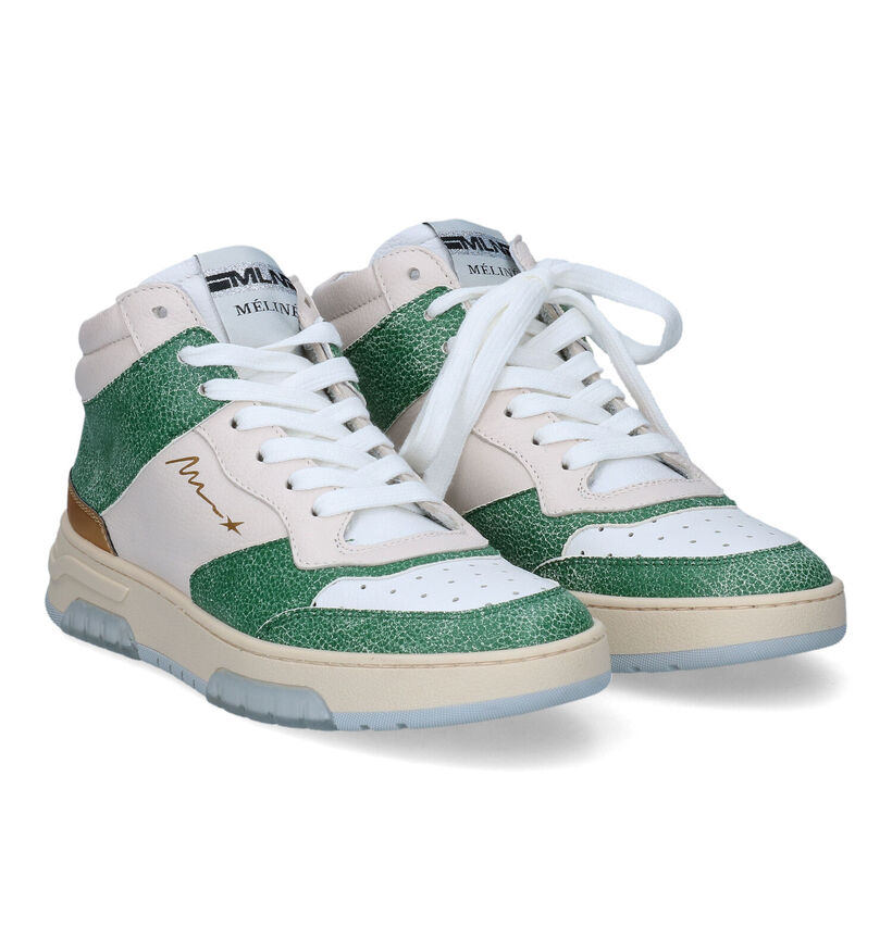Méliné Ecru Sneakers in leer (316071)