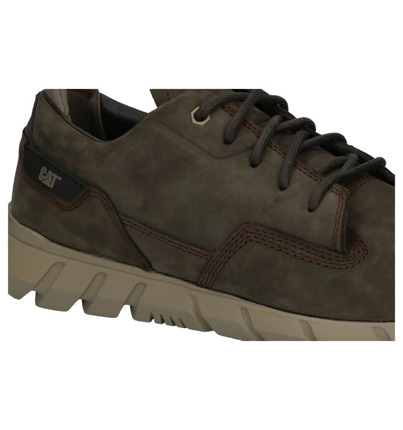 Kaki Casual Veterschoenen Caterpillar Camberwell in nubuck (225472)