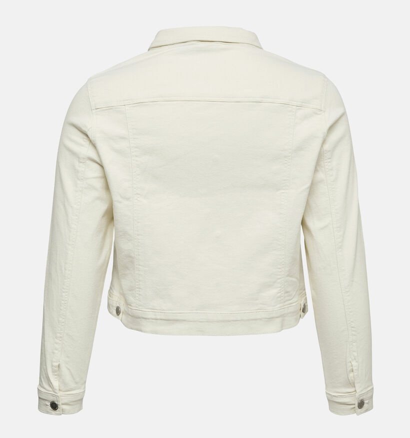 Vero Moda Curve Wild Soya Manteau court en Blanc pour femmes (369340)