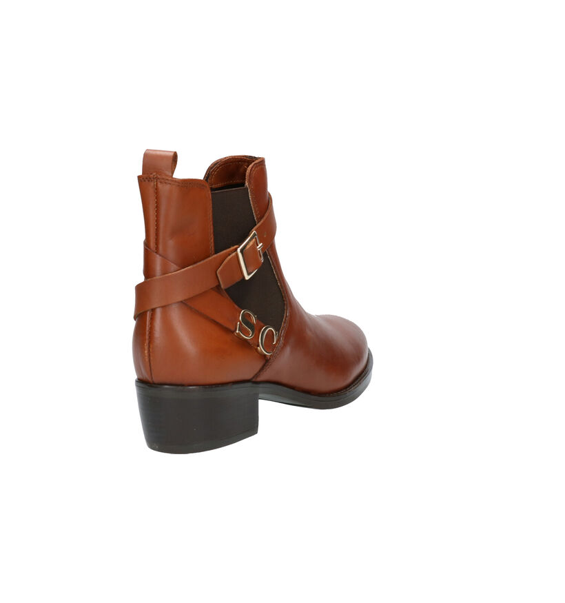 Scapa Cognac Boots in leer (259171)