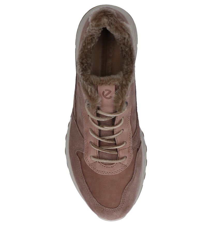 Donker Roze Veterschoenen ECCO St 1 in leer (235728)