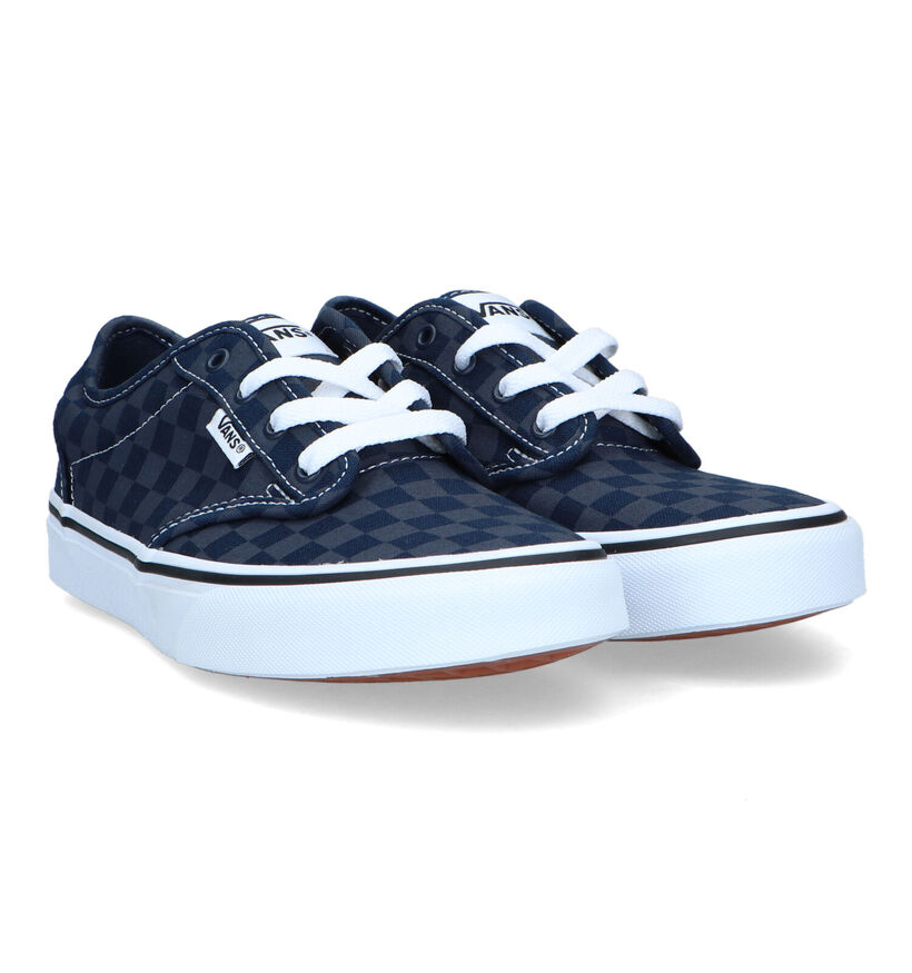 Vans Atwood Baskets de skate en Bleu pour garçons (321093)