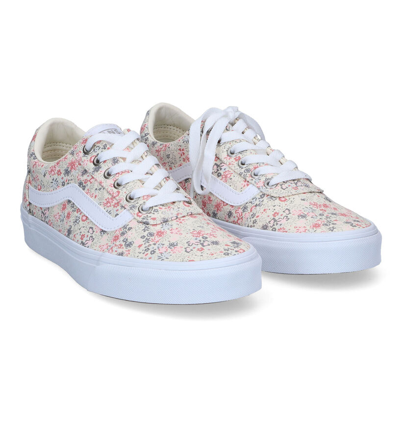 Vans Ward Baskets de skate en Rose pour femmes (327993)