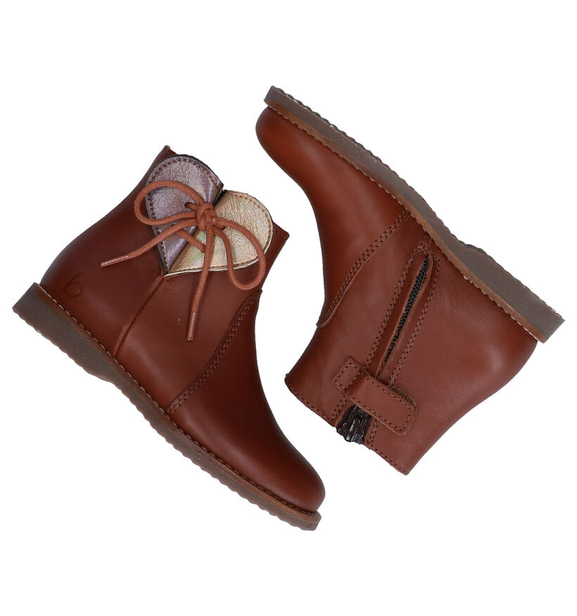 Beberlis Bottes courtes en Cognac pour filles (281112)