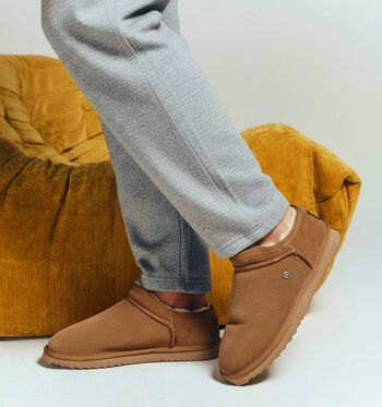 Warmbat Pantoffels Cognac