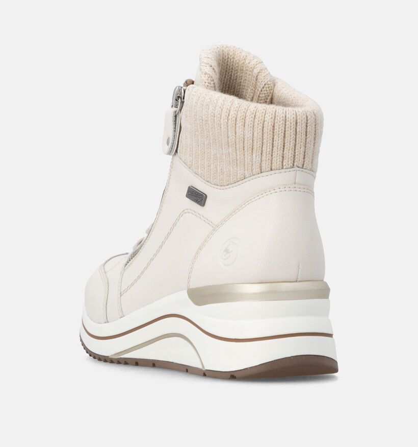 Remonte Ecru Veterboots voor dames (379859)