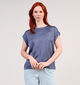 Vila Ellette Satin Blauwe T-shirt voor dames (361341)