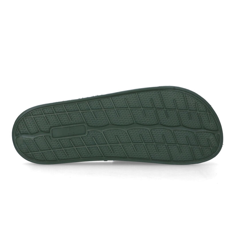 Björn Borg Knox Claquettes de piscine en Vert Kaki pour hommes (333574)