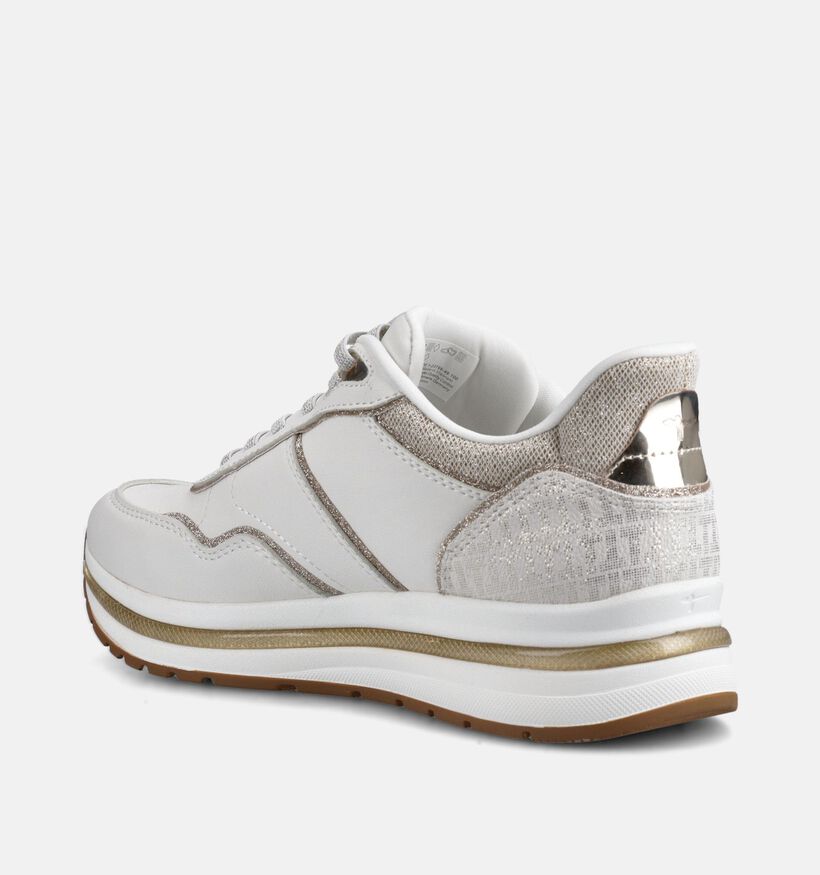 Tamaris Witte Veterschoenen voor dames (367660) - geschikt voor steunzolen