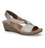Rieker Sandales compensées en Beige pour femmes (306793)