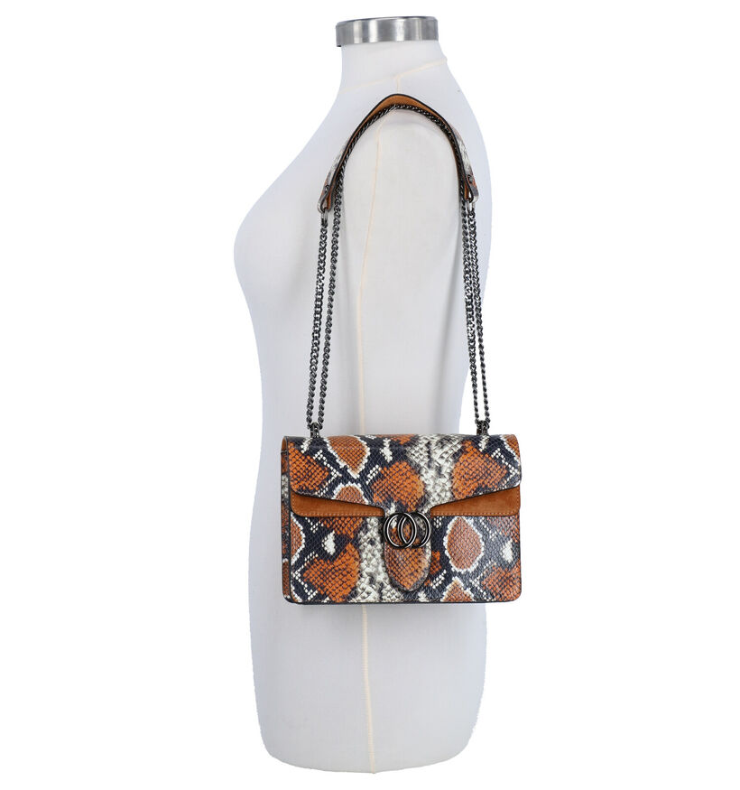 Charm Sac porté croisé en Cognac en simili cuir (275635)