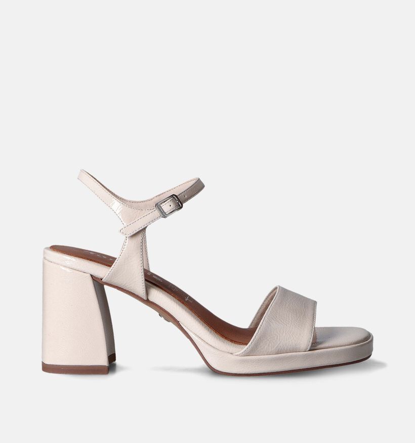 Tamaris Beige Sandalen met blokhak voor dames (354389)