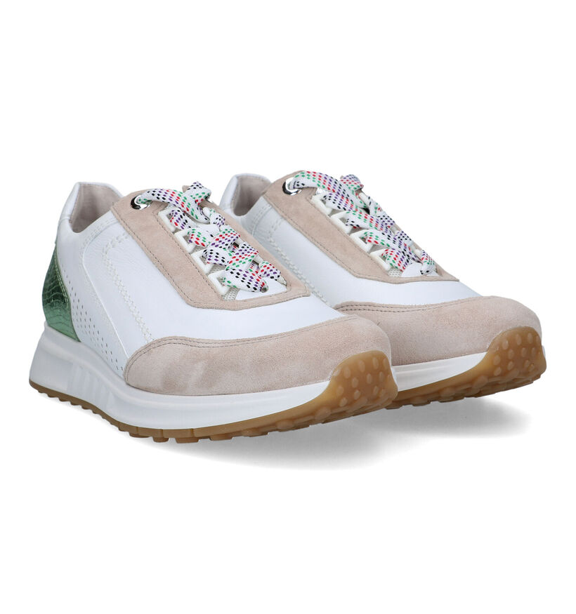 Gabor OptiFit Witte Sneakers voor dames (323151) - geschikt voor steunzolen