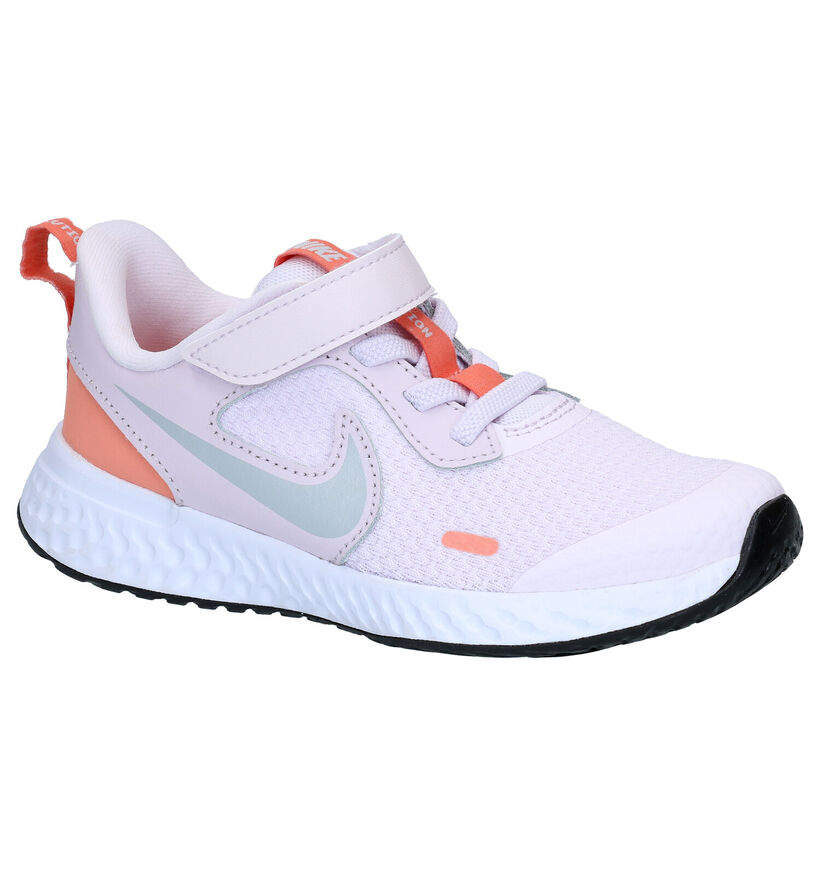 Nike Revolution Baskets en Gris en cuir (291161)