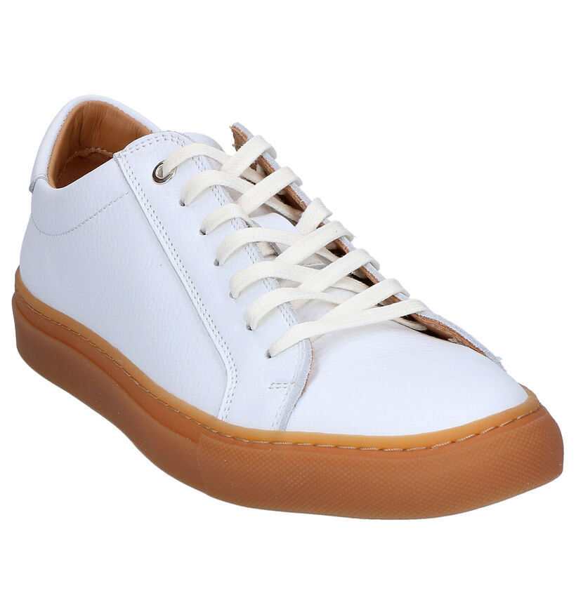 Borgo Sport Chaussures à lacets en Blanc en cuir (274068)