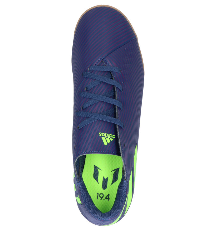 adidas Nemiziz Messi Chaussures de Foot en Bleu en simili cuir (265405)
