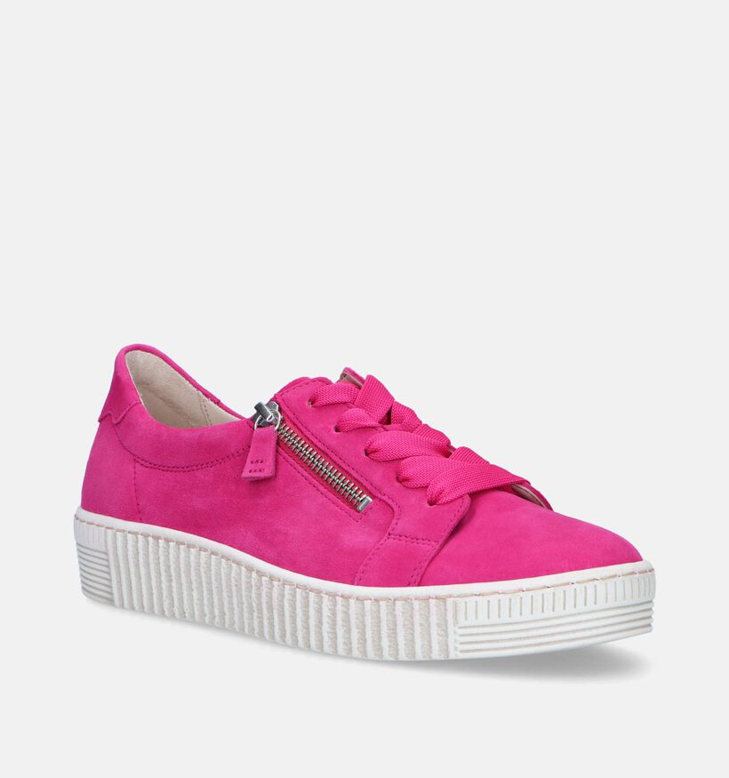 Gabor Best Fitting Groene Veterschoenen voor dames (336127) - geschikt voor steunzolen