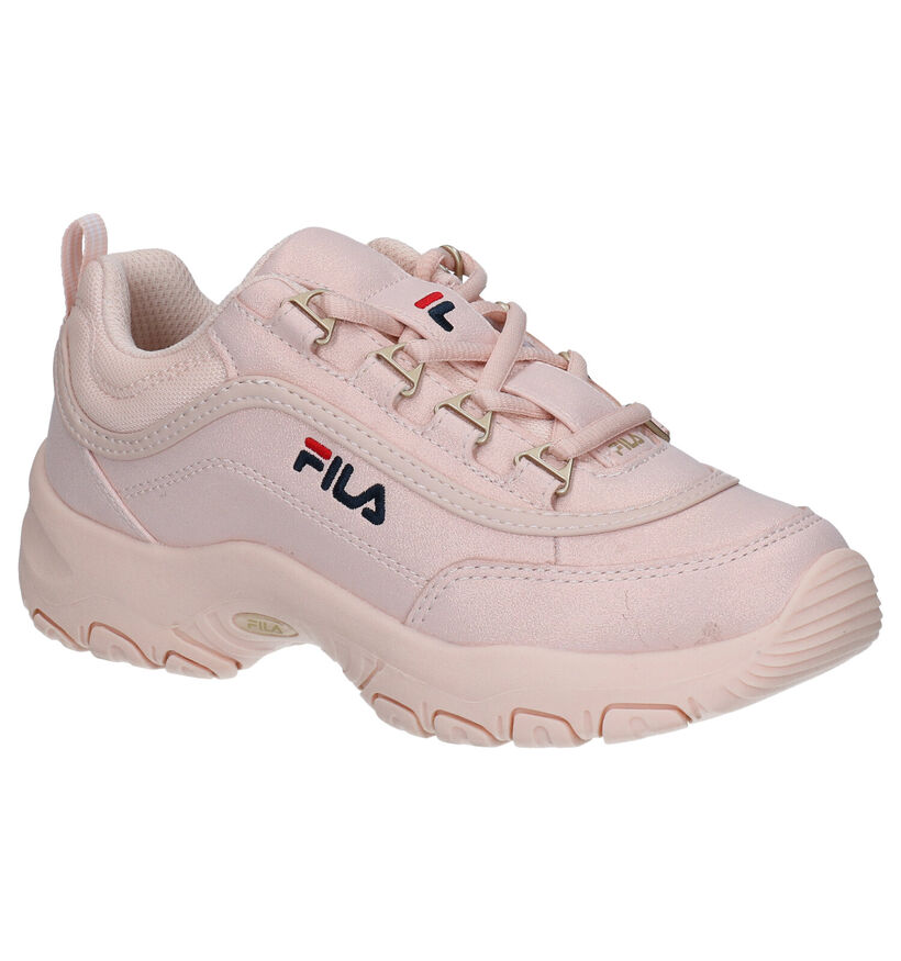 Fila Strada Low JR Witte Sneakers in kunstleer (285477)