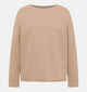 Elbsand Riane Bruine T-shirt met Lange Mouwen voor dames (381283)