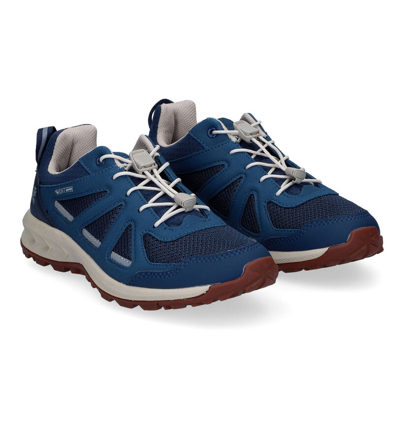 Jack Wolfskin Woodland 2 Vent Chaussures de randonnée en Bleu pour femmes (302181) - pour semelles orthopédiques