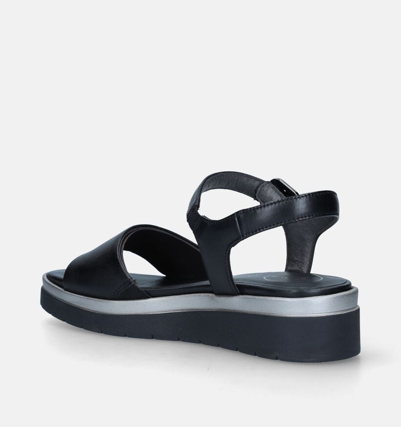 Tamaris Comfort Zwarte Sandalen voor steunzolen voor dames (338178) - geschikt voor steunzolen