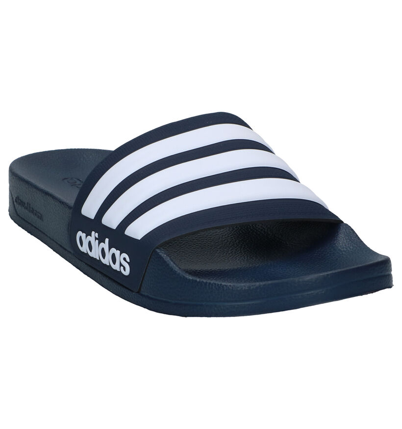 adidas Adilette Claquettes de piscine en Bleu en synthétique (290820)