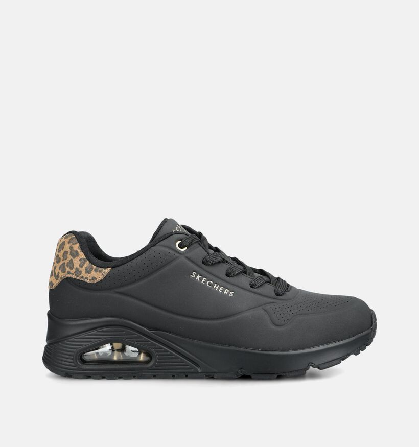 Skechers Uno Jungle Nite Baskets en Noir pour femmes (376920) - pour semelles orthop&eacute;diques