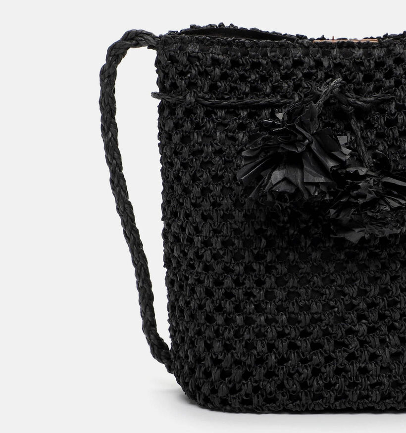 Tamaris Kassandra Zwarte Gehaakte Bucket Bag voor dames (371377)