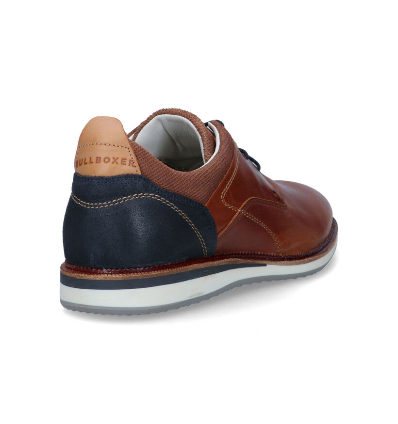 Bullboxer Blauwe Veterschoenen voor heren (319441) - geschikt voor steunzolen