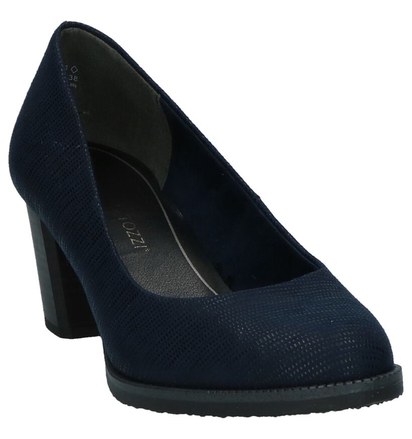 Marco Tozzi Escarpins classique en Bleu foncé en textile (226296)