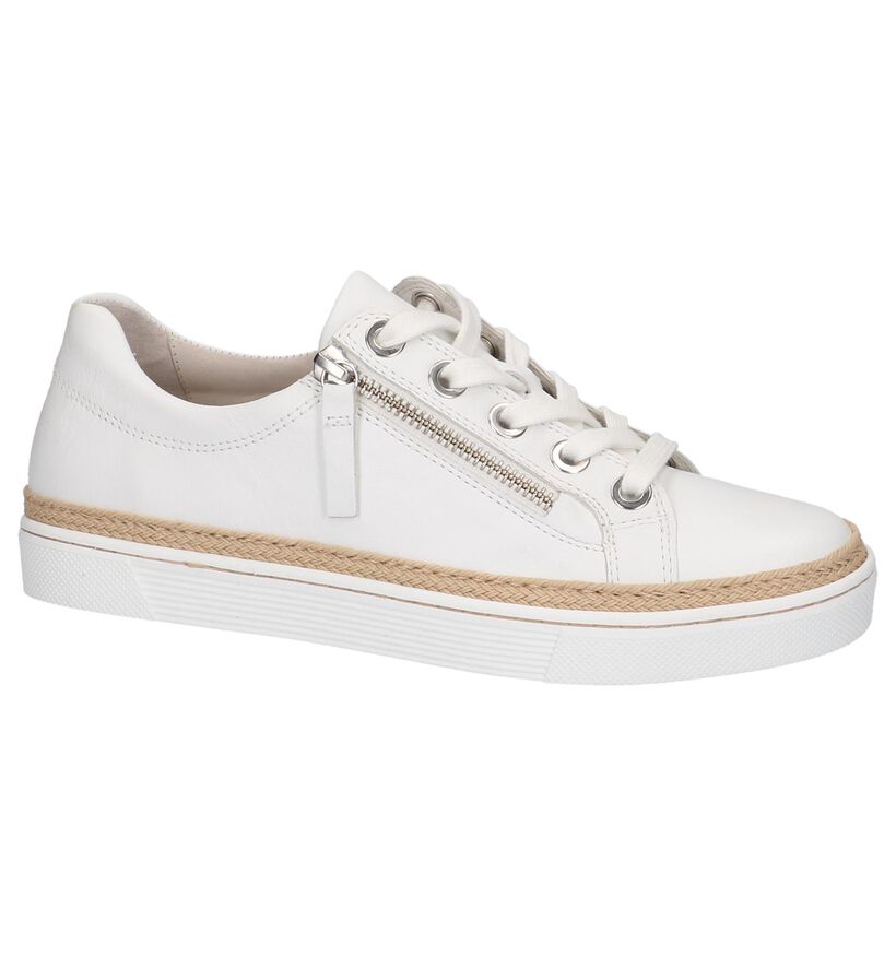 Witte Sneakers Gabor Comfort met Rits & Veter, , pdp