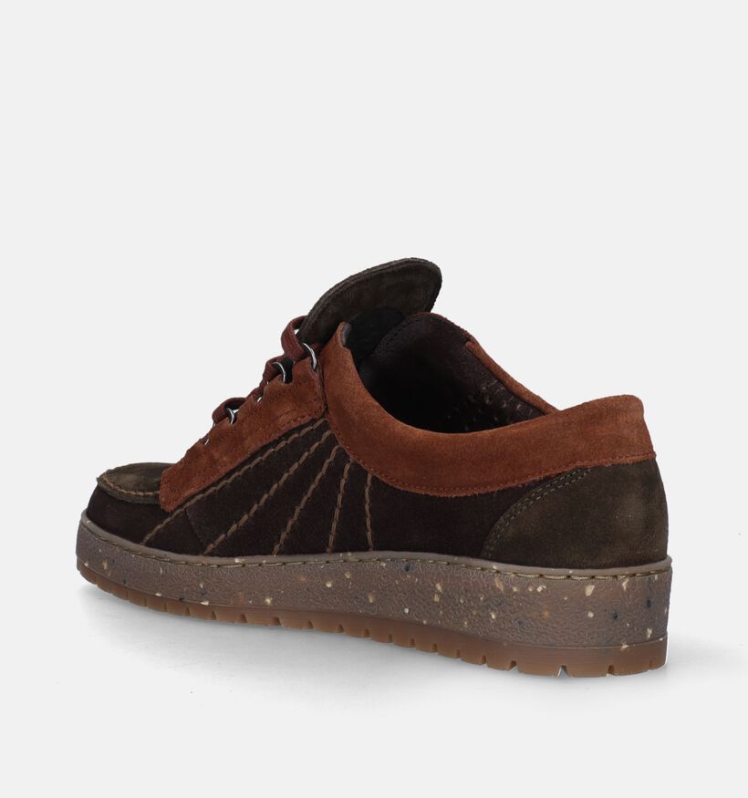 Mephisto Rainbow Velours Cognac Veterschoenen voor heren (345978)