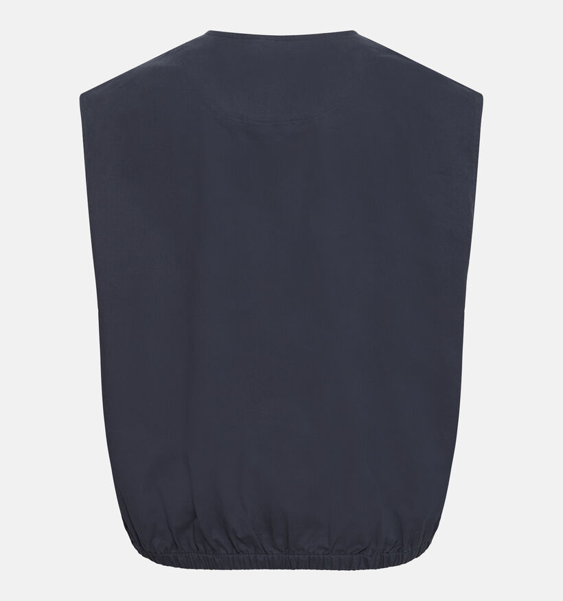 Fransa Frabilene Manteaux court en Bleu fonc&eacute; pour femmes (377904)