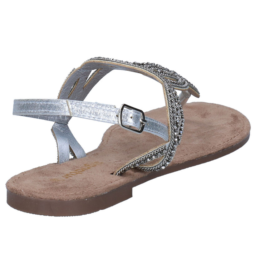 Signatur Zilveren Sandalen voor dames (288661)