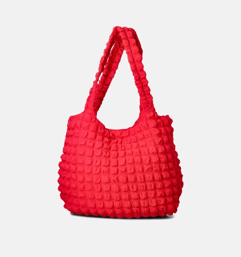 Pieces Finna Waffle Shopper Rood voor dames (351092)