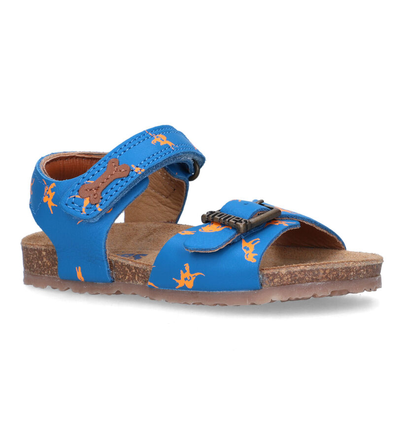 STONES and BONES Losto Blauwe Sandalen in leer (322100)