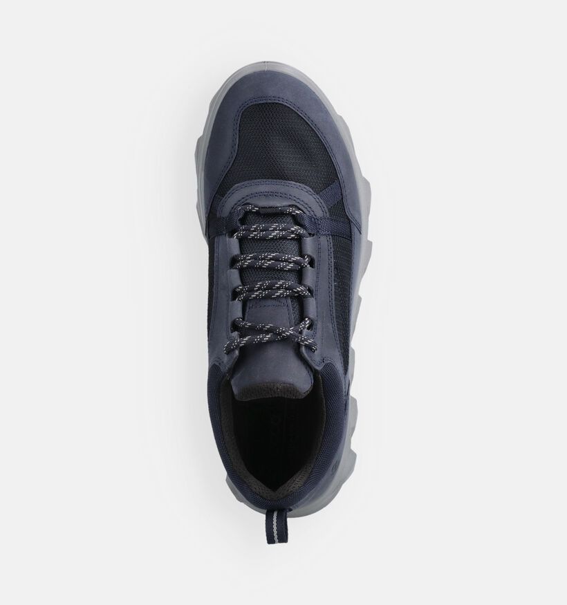 ECCO MX Chaussures &agrave; lacets en Bleu fonc&eacute; pour hommes (369745) - pour semelles orthop&eacute;diques