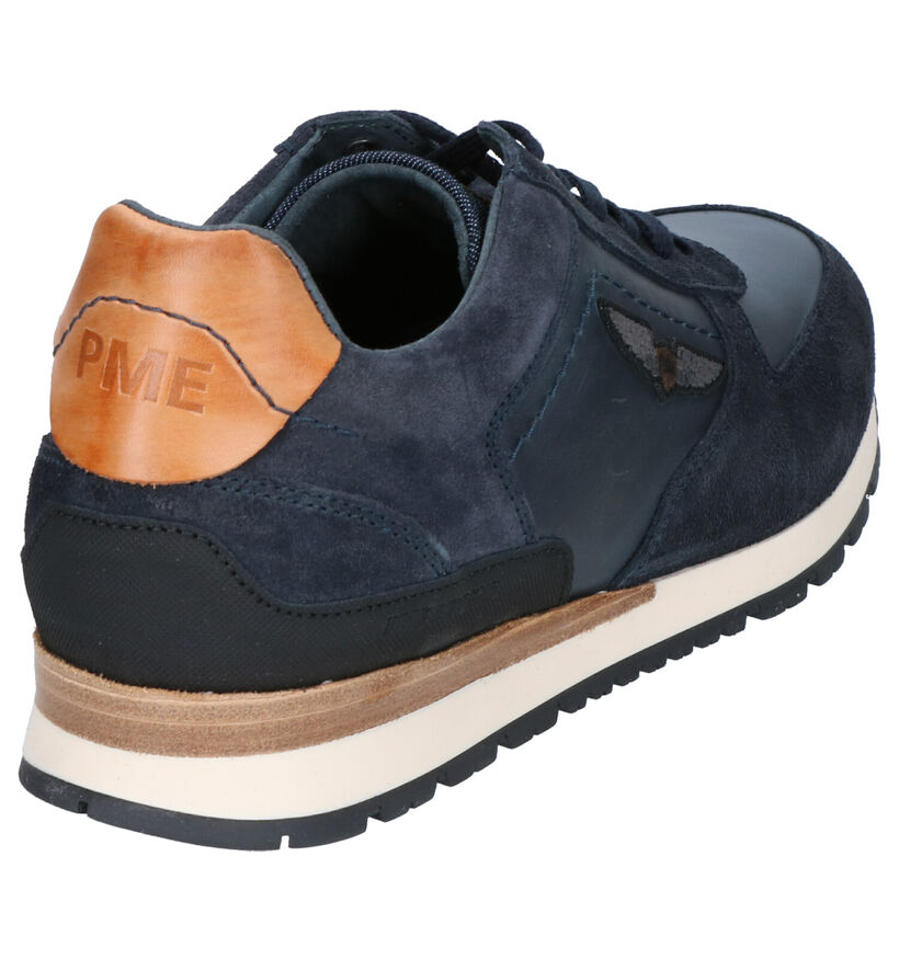 PME Legend Spartan Blauwe Veterschoenen in daim (254781)