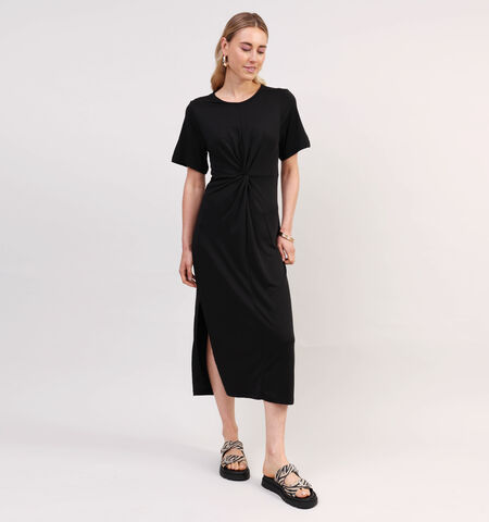 Robe mi-longue noir