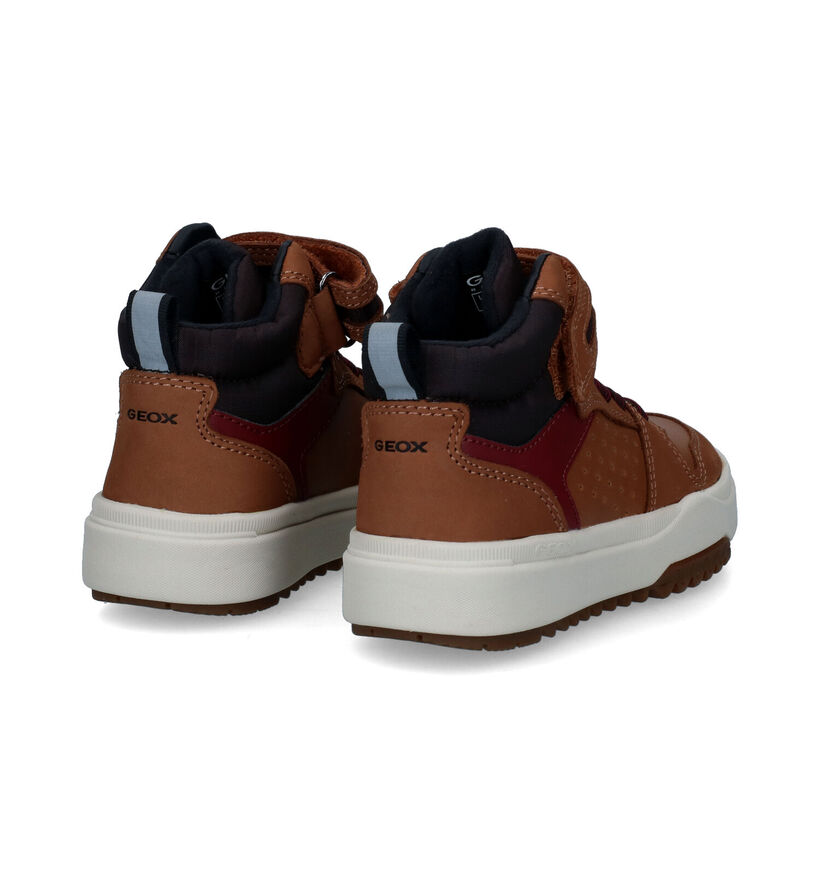 Geox Bunshee Cognac Hoge Schoenen voor jongens (313619) - geschikt voor steunzolen