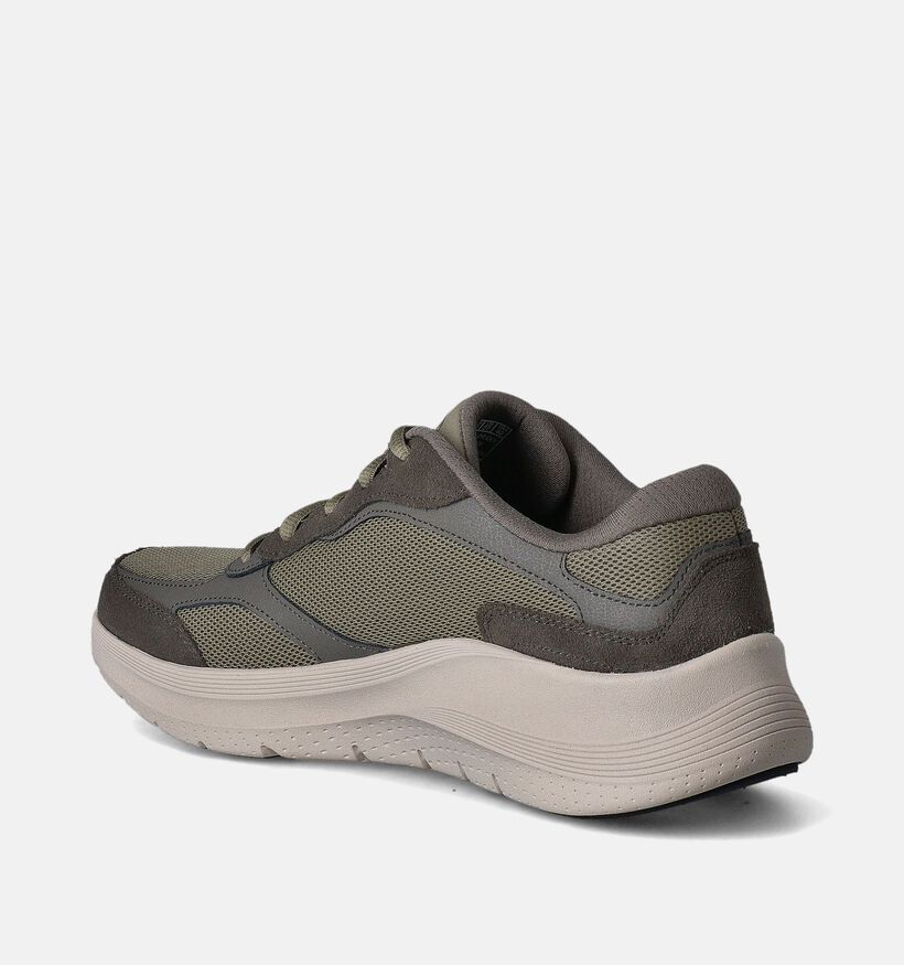 Skechers Arch Fit 2.0 The Keep Kaki Sneakers voor heren (352017) - geschikt voor steunzolen