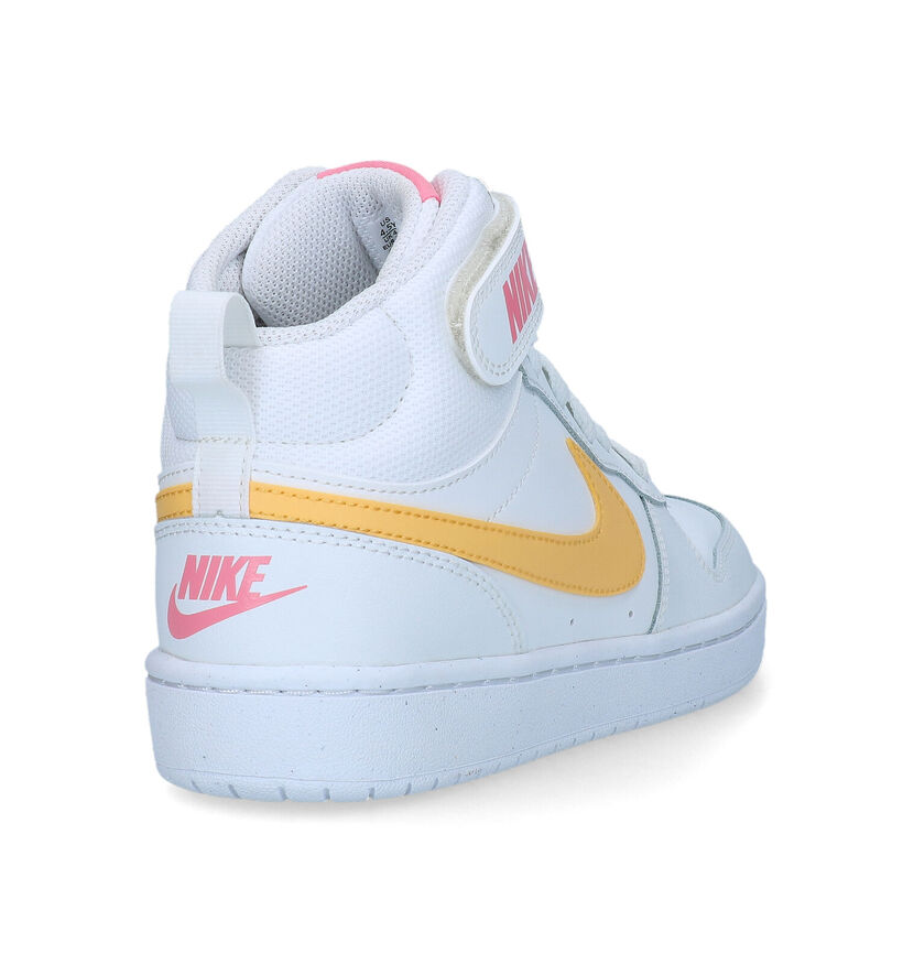 Nike Court Borough Mid Witte Sneakers voor meisjes (334220)